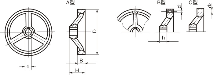 HY8313.3三輻手輪結構圖